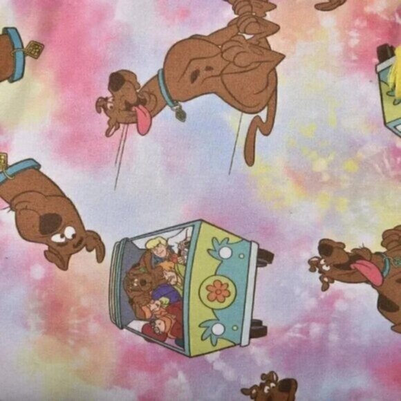 Scooby Doo Tie-Dye Pajama Pants Mystery Machine Size Medium - Picture 4 of 7